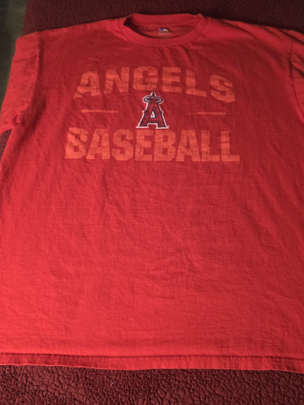MLB Los Angeles Angels MLB Baseball Red T-Shirt Shirt Size XL